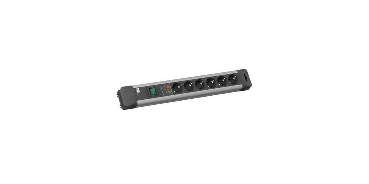 Priza cu protectie Connect-Us 330.104R - 6 prize Schuko, 2m cablu, protectie...