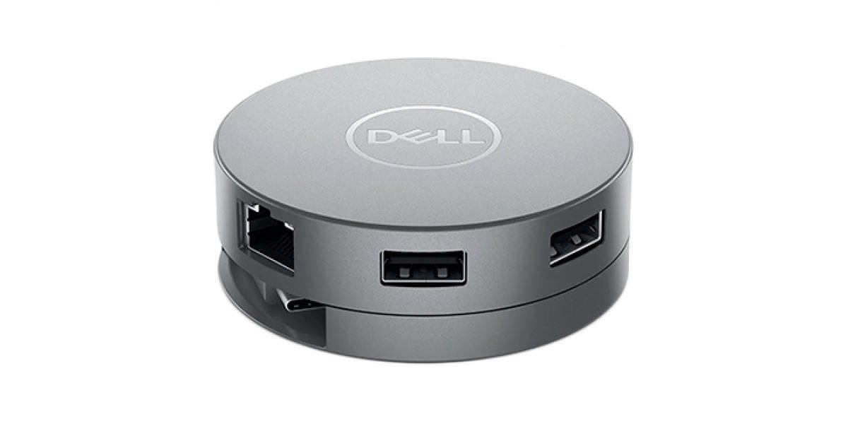 Docking station portabil Dell Mobile Adapter DA310 USB-C, Argintiu 