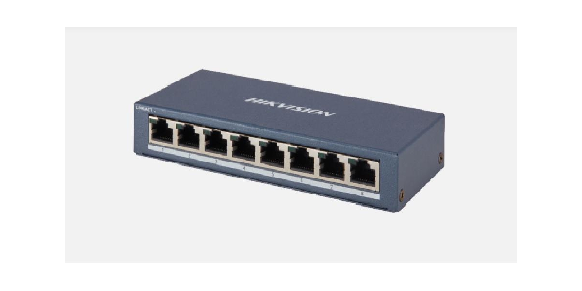 Switch Hikvision DS-3E0508-E(B), 8-port, fara management 