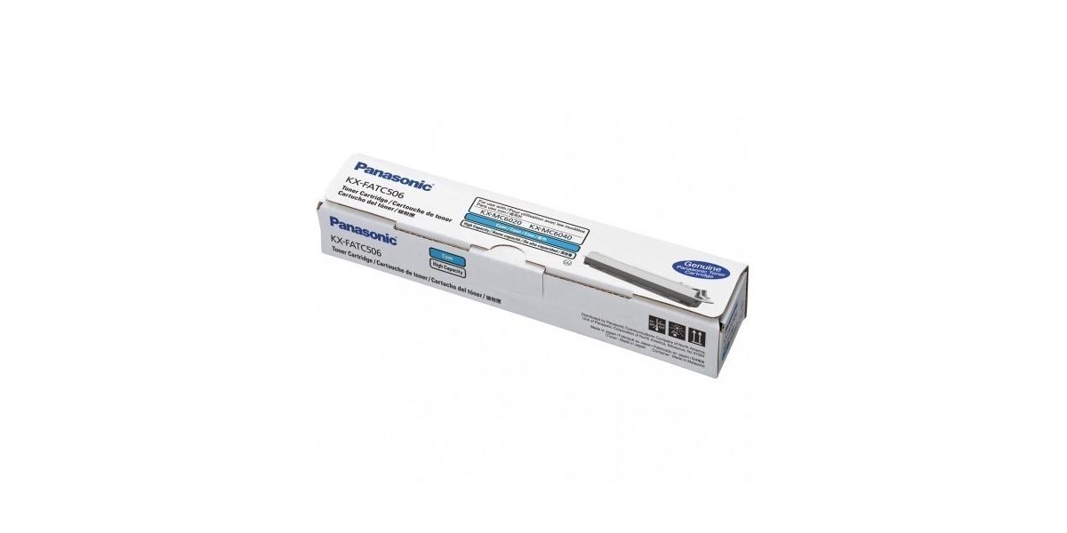 Toner Original Panasonic Cyan, KX-FATC506E, pentru KX-MC6020, 4K, incl.TV 0.8...