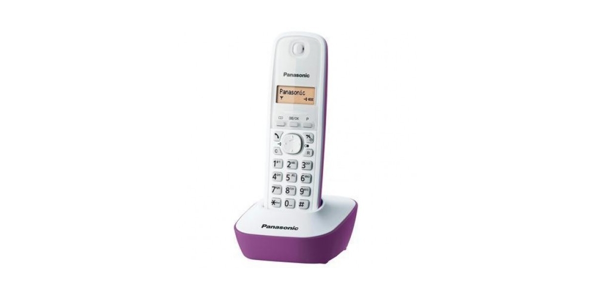 Telefon DECT alb/violet, Panasonic, KX-TG1611FXF 