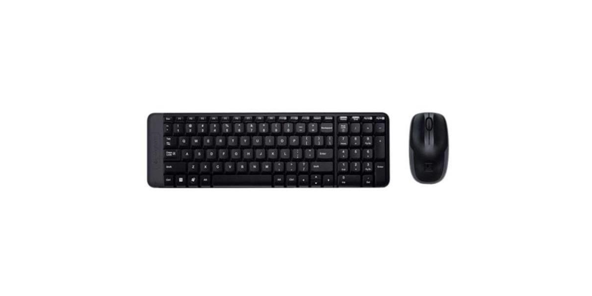 Logitech Wireless Combo MK220 - Kit Tastatura si Mouse Wireless (Negru) 