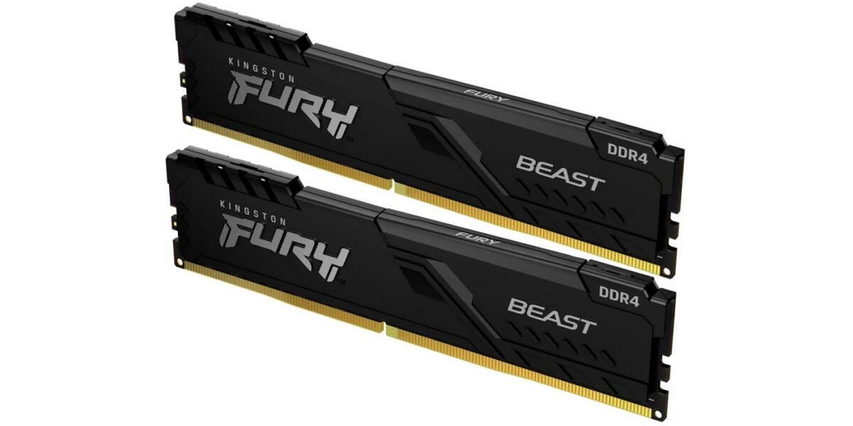 Memorie RAM Kingston Fury Beast 16GB (2x8GB) DDR4 2666MHz CL16...