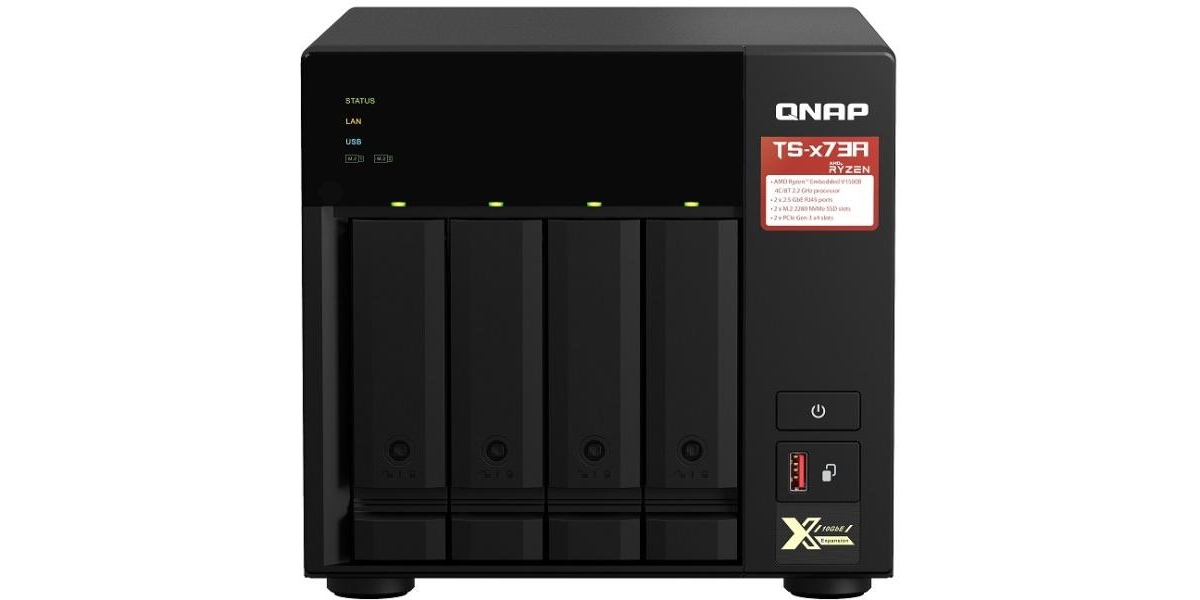 NAS QNAP TS-473A-8G, 2.2 GHz, 8GB DDR4, 2 x 2.5GbE 