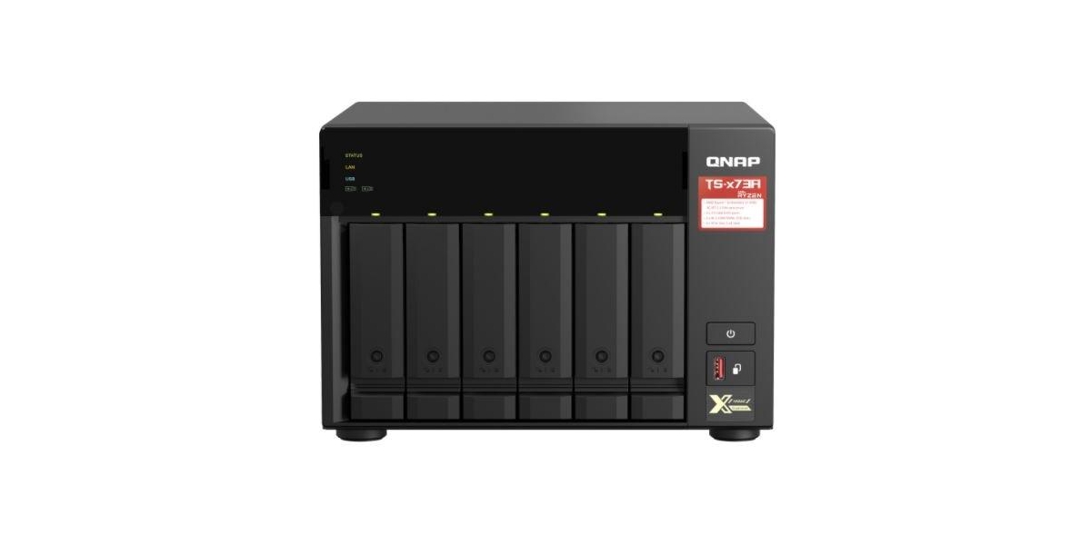 NAS Qnap 673A 6-Bay NAS, AMD Ryzen V1500B, 8GB RAM DDR4 (TS-673A-8G) 