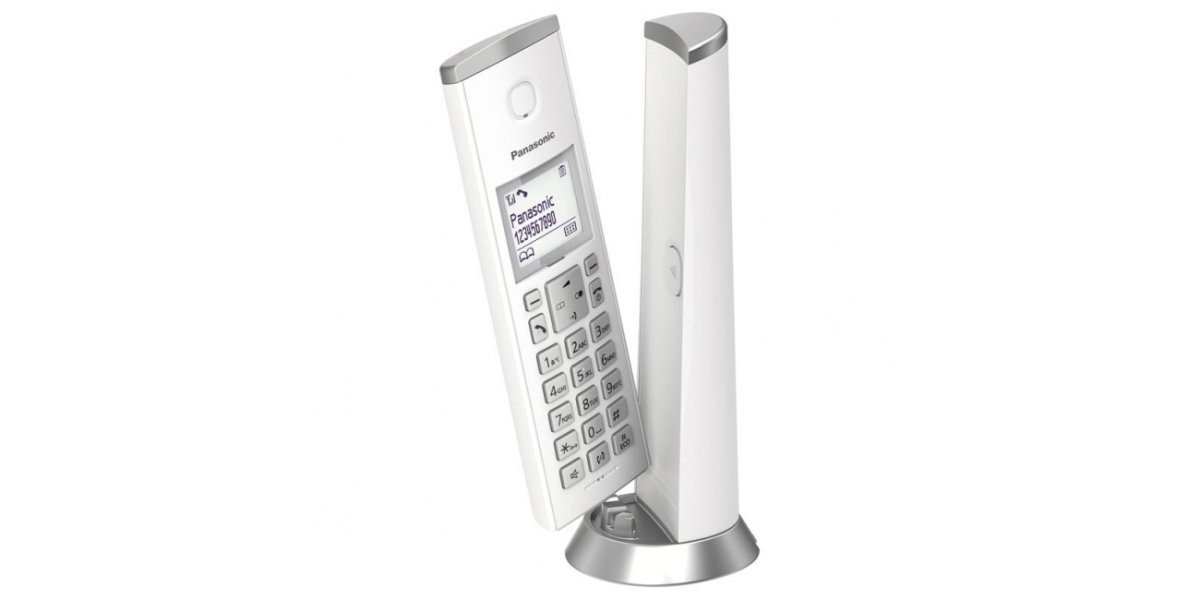 Telefon Dect Panasonic KX-TGK210FXW, Caller ID, Agenda 50 de contacte, Alb 