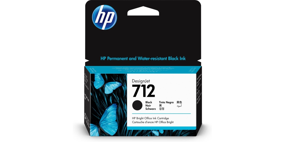 Cartus cerneala Original HP Black, nr.712, pentru Designjet T630 series,...