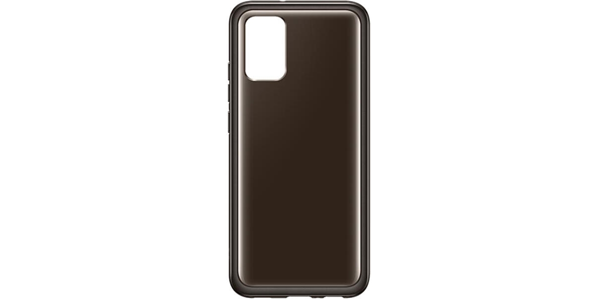 Husa Samsung Galaxy A02s Soft Clear Cover Black (EF-QA026TBEGEU) 