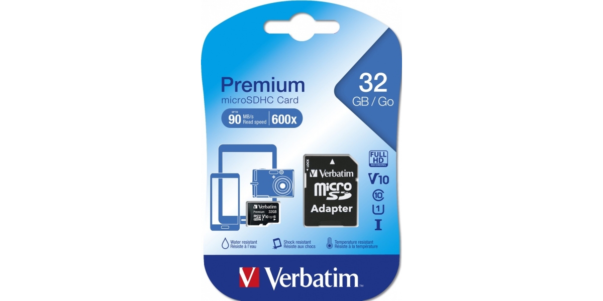 Card de memorie Verbatim Premium MicroSDHC 32GB C10 (44083) 