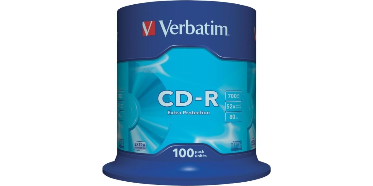 CD-R VERBATIM 700MB, 80min, viteza 52x, 100 buc, spindle, "43411" 