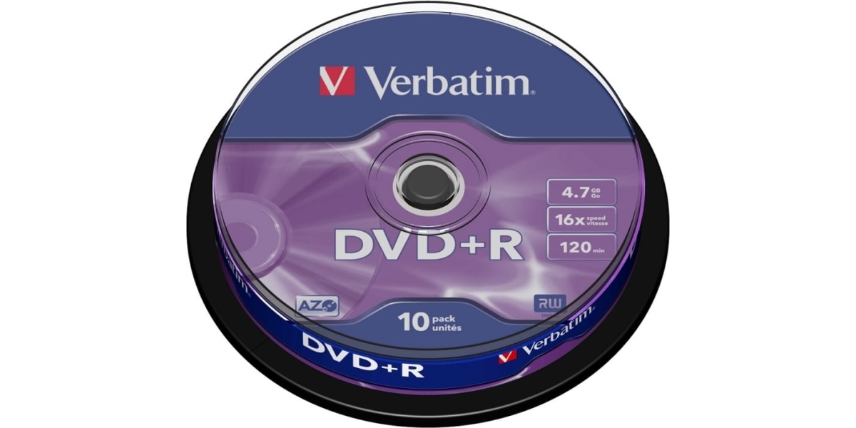 DVD+R VERBATIM 4.7GB, 120min, viteza 16x, 10 buc, Single Layer, spindle,...