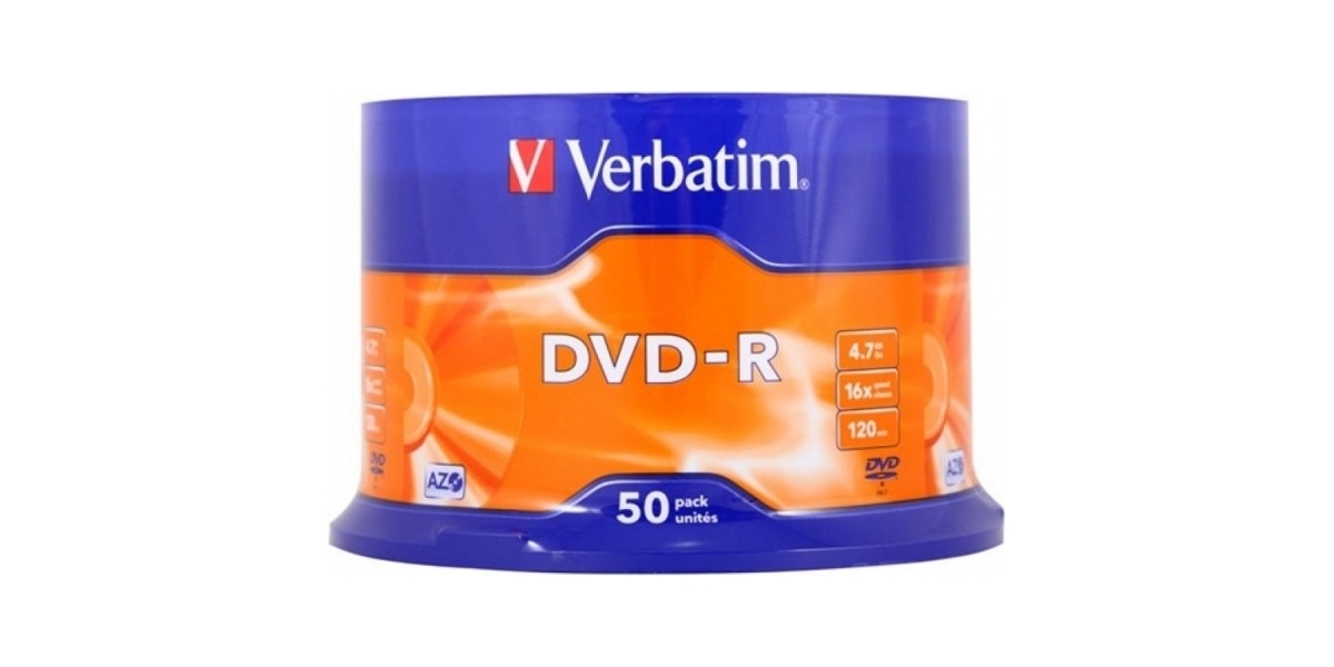 DVD-R Verbatim 4.7GB, 120min, viteza 16x, 50 buc, Single Layer, spindle, Matt...