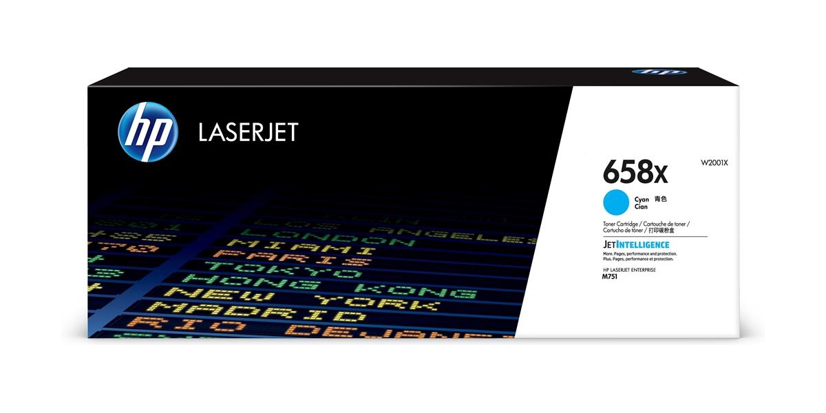 Toner Original HP Cyan, nr.658X, pentru HP Color LaserJet Enterprise M751,...