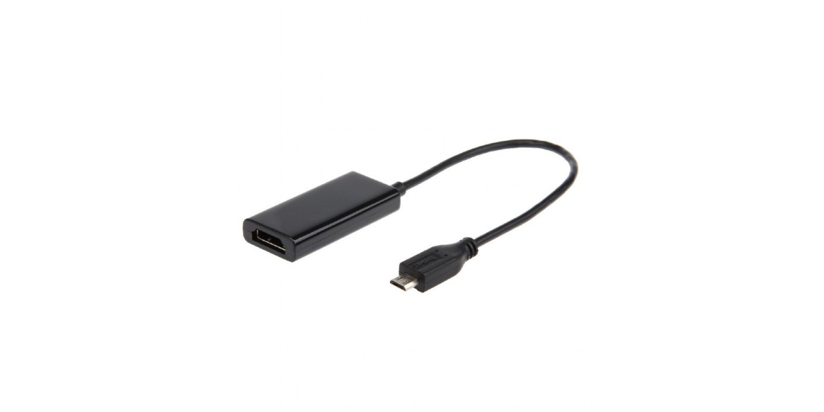 Cablu video GEMBIRD A-MHL-002, Micro-USB (T) la HDMI (M), 16cm, negru 