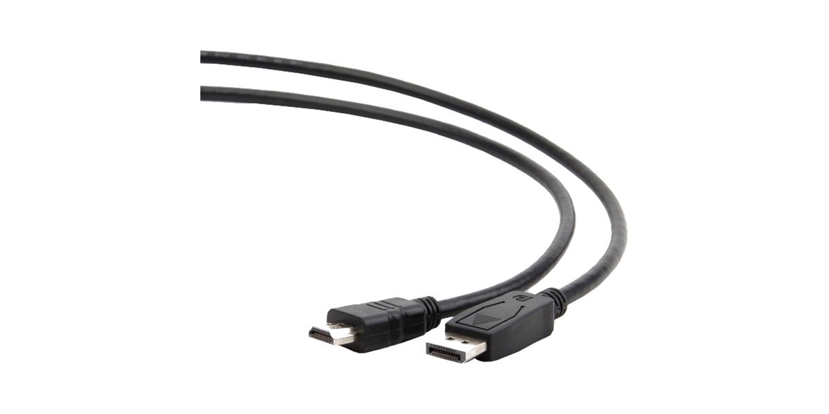 Cablu video Gembird DisplayPort (T) la HDMI (T), 3m, negru (CC-DP-HDMI-3M) 