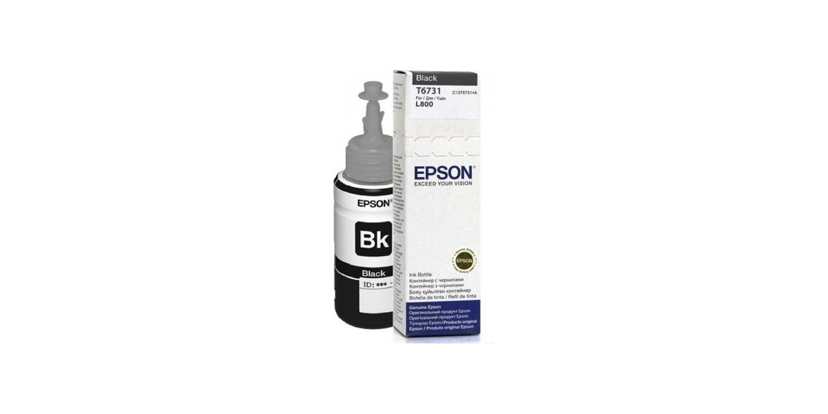 Cartus cerneala Epson T6731, black, capacitate 70ml, pentru Epson L800 