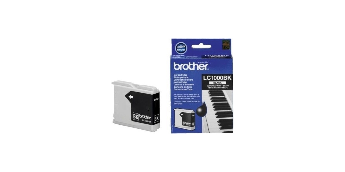 Cartus Cerneala Original Brother Black, LC1000BK, pentru DCP-130C|330C|540,...