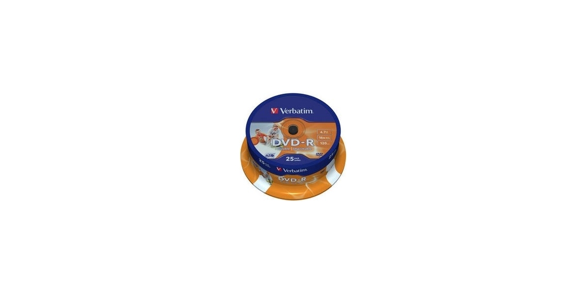 DVD-R VERBATIM 4.7GB, 120min, viteza 16x, 25 buc, Single Layer, spindle,...