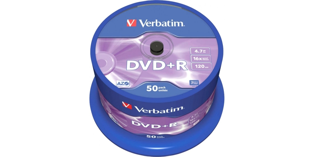 DVD+R VERBATIM 4.7GB, 120min, viteza 16x, 50 buc, Single Layer, spindle,...