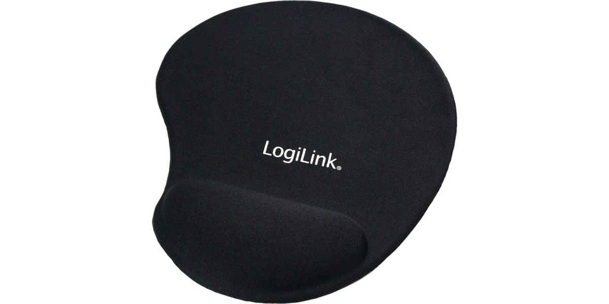 MousePAD LOGILINK, cauciuc si gel, 300 x 220 x 3 mm, negru (ID0027) 