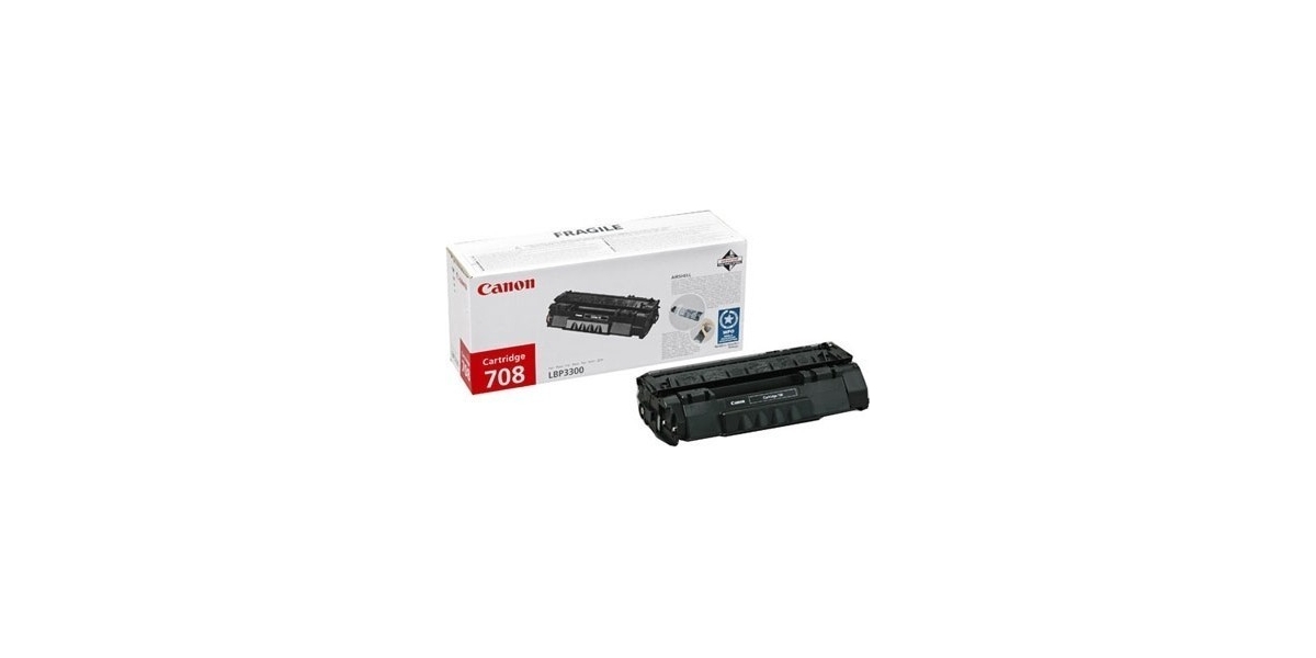 Toner Canon CRG708, black, capacitate 2500 pagini, pentru LBP-3300, LBP-3360 