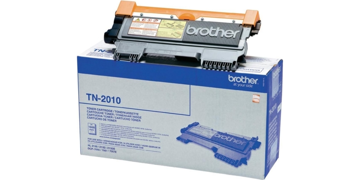 Toner Original Brother Black, TN2010, pentru HL-2130|2135|DCP-7055|7057, 1K,...