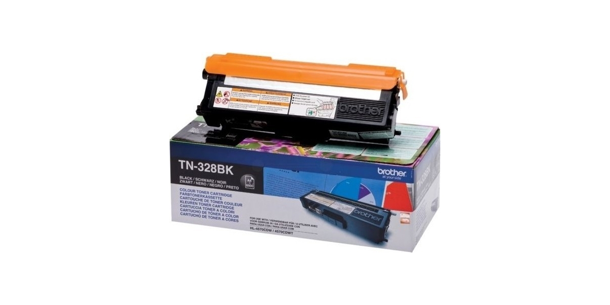 Toner Original Brother Black, TN328BK, pentru HL-4570|MFC-9970|9270, 6K,...