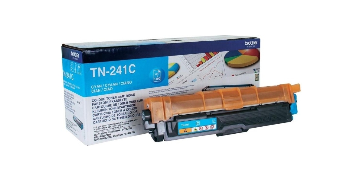 Toner Original Brother Cyan, TN241C, pentru HL-3140|3170|DCP-9010|9120|9320,...