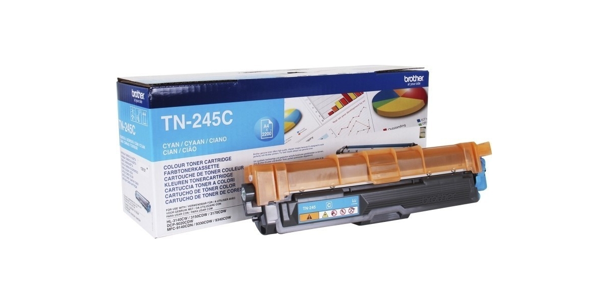 Toner Original Brother Cyan, TN245C, pentru HL-3140|3170|DCP-9010|9120|9320,...