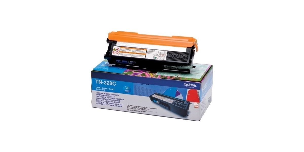 Toner Original Brother Cyan, TN328C, pentru HL-4570|MFC-9970|9270, 6K,...