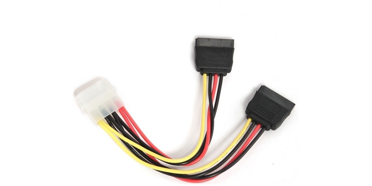 Cablu alimentare Gembird CC-SATA-PSY-0.3M - Molex la 2 x S-ATA, 30cm 