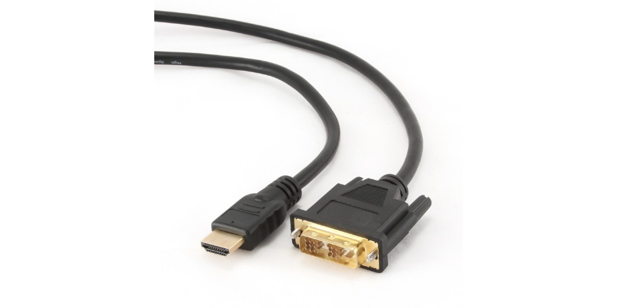 Cablu video Gembird CC-HDMI-DVI-0.5M, adaptor HDMI (T) la DVI-D SL (T), 0.5m,...