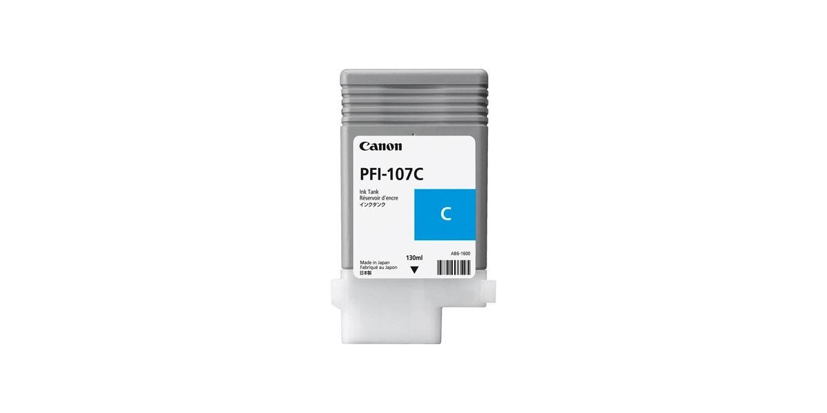 Cartus cerneala Canon PFI-107C, cyan, capacitate 130ml, pentru Canon...