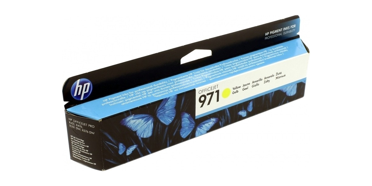 Cartus Cerneala Original HP Yellow, nr.971, pentru Officejet PRO X451DW|X576,...