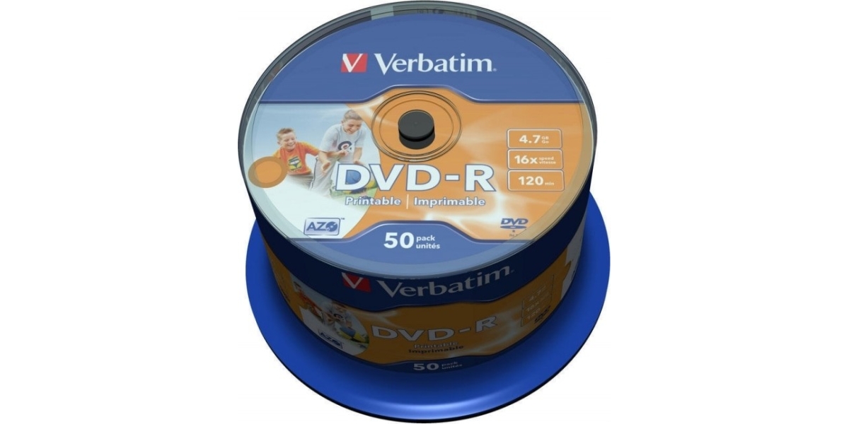 DVD-R Verbatim 4.7GB, 50 buc, Single Layer (43533) 