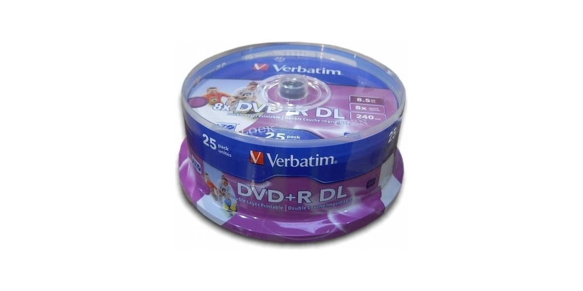 DVD+R VERBATIM 8.5GB, 240min, viteza 8x, 25 buc, Double Layer, spindle,...