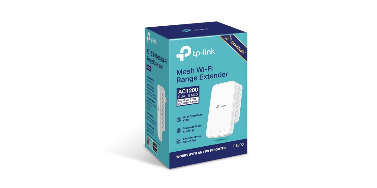 Range Extender TP-LINK RE300, AC1200, OneMesh™, Dual-Band, Smart Roaming...