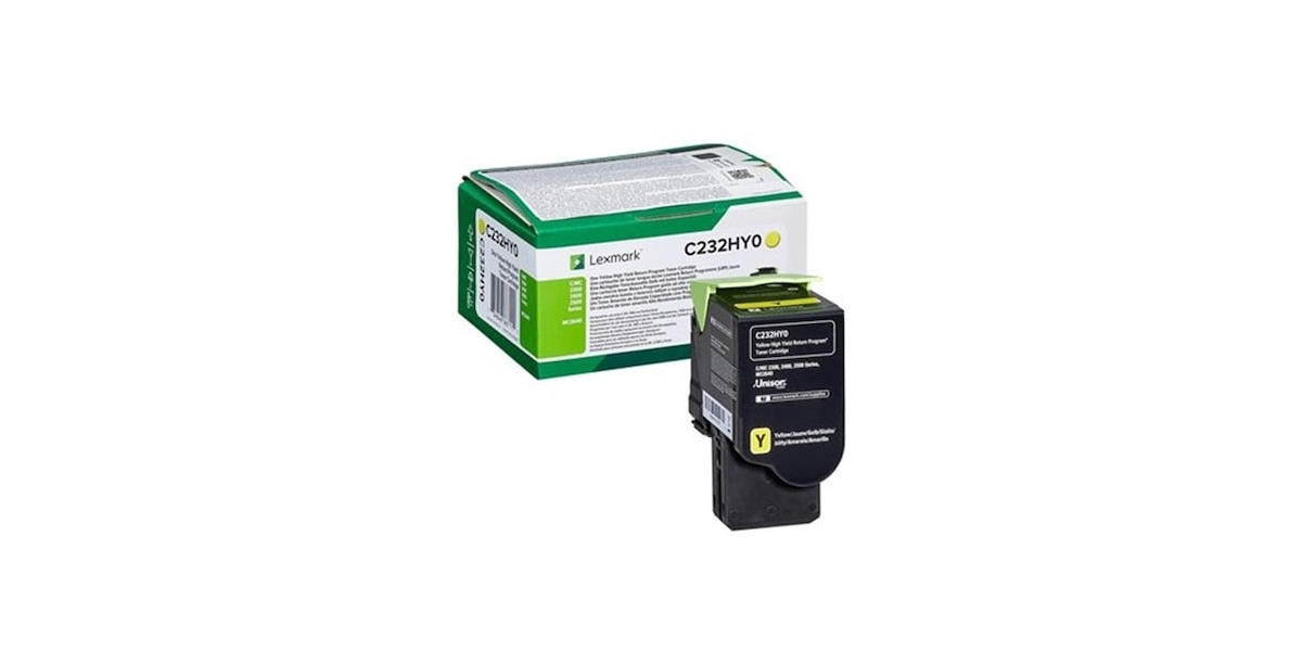 Toner Lexmark C232HY0, yellow, 2.3k, Return programme C2325dw / C2425dw /...