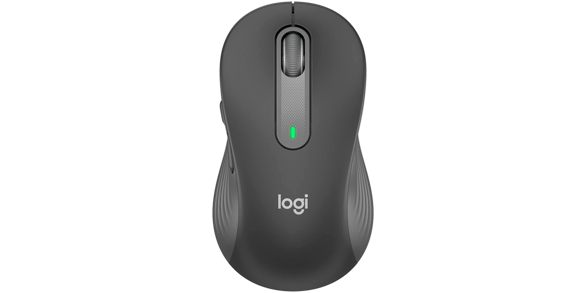 Mouse Wireless Logitech Signature M650 Grafit, Silentios, Ergonomic 