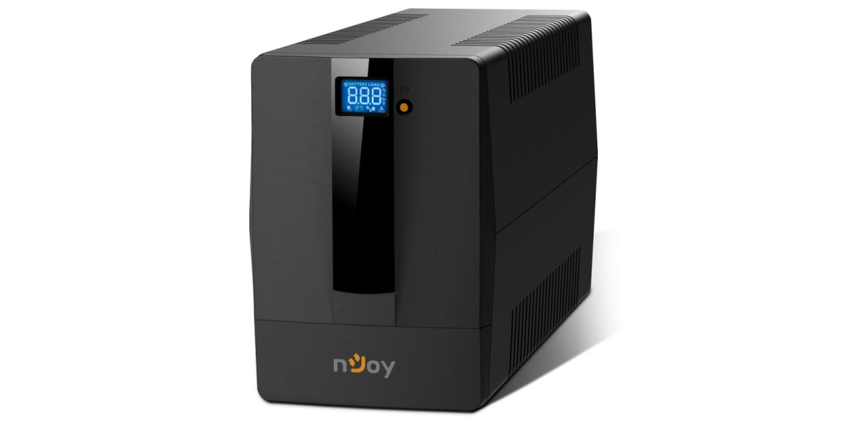 UPS nJoy Horus Plus 1000, 1000VA/600W, Afisaj LCD cu ecran tactil, 4 Prize...