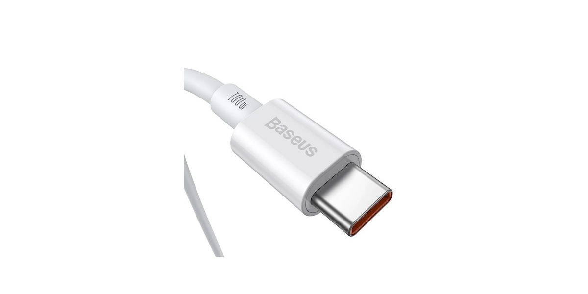 Cablu Baseus CATYS-C02 Superior USB Type-C la USB Type-C 100W, 2m, Alb 369541