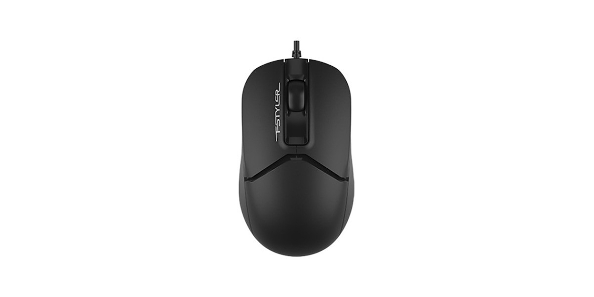 Mouse A4tech FM12 Black, cu fir, negru 