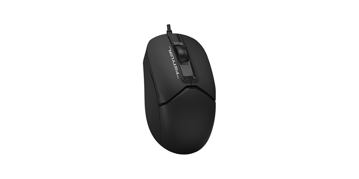 Mouse A4tech FM12 Black, cu fir, negru 369547