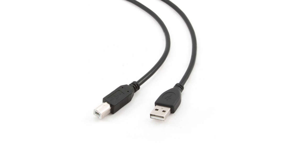 Cablu USB 2.0 Gembird CCP-USB2-AMBM-1M, 1 metru, Negru 