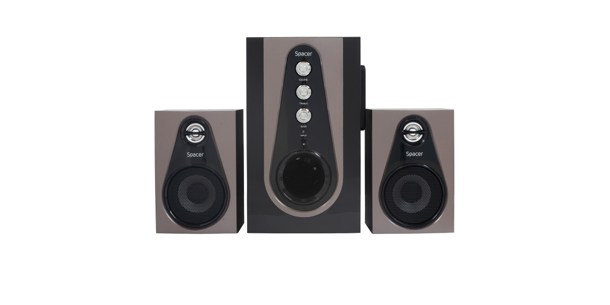 BOXE SPACER 2.1, 30W (2 x 5W + 20W), FM/SD, black 381480