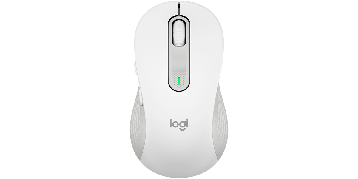 Mouse wireless Logitech Signature M650 L, Alb crem (M650L) 