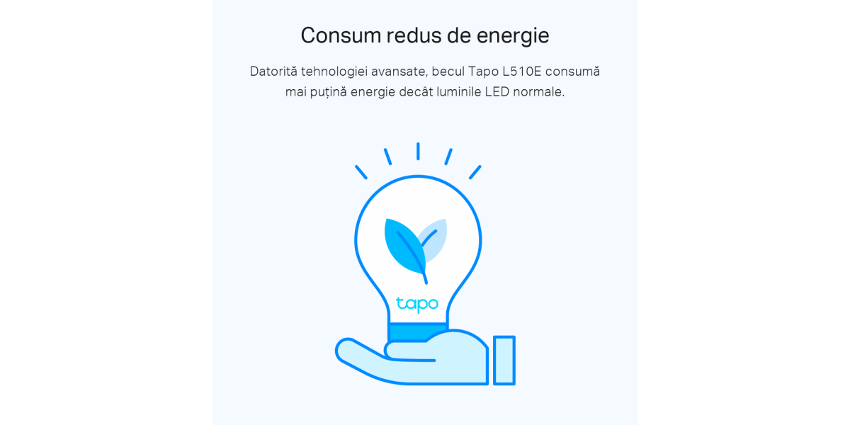 Bec inteligent Tapo L510E TP-Link - Alb, Galben, Wi-Fi, Reglabil, E27 383644