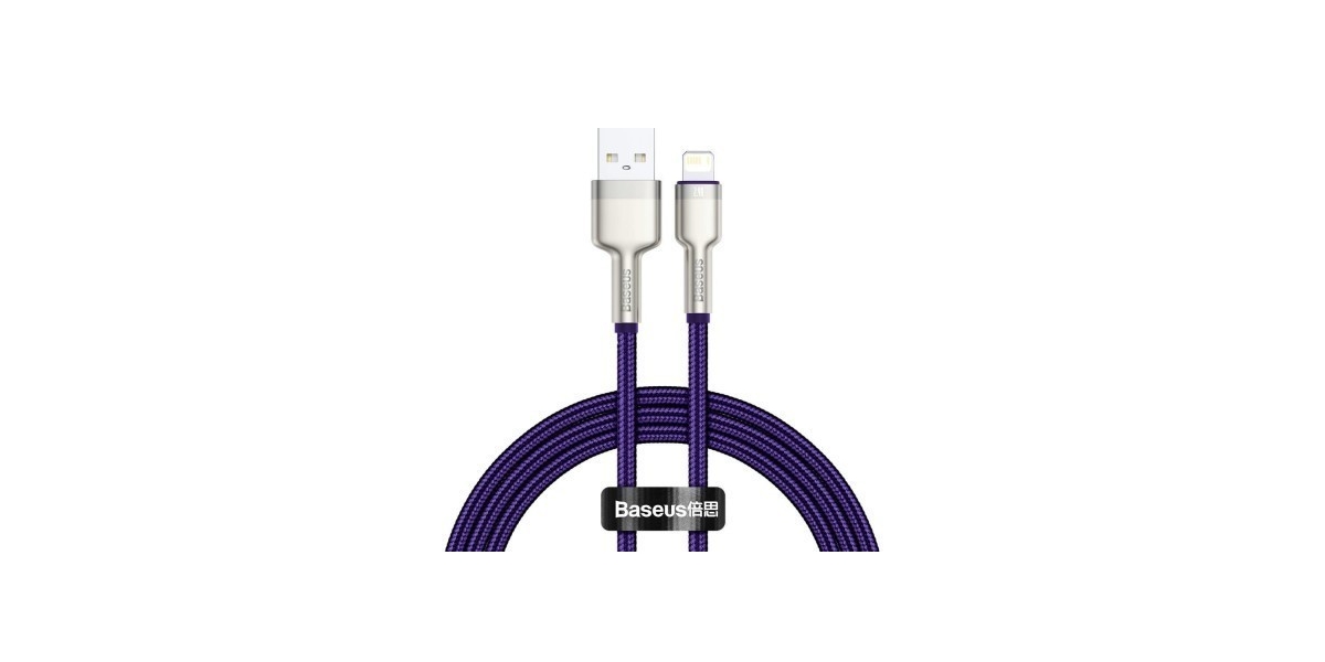 Cablu alimentare si date Baseus CALJK-A05 Cafule Metal 1m Violet USB la...