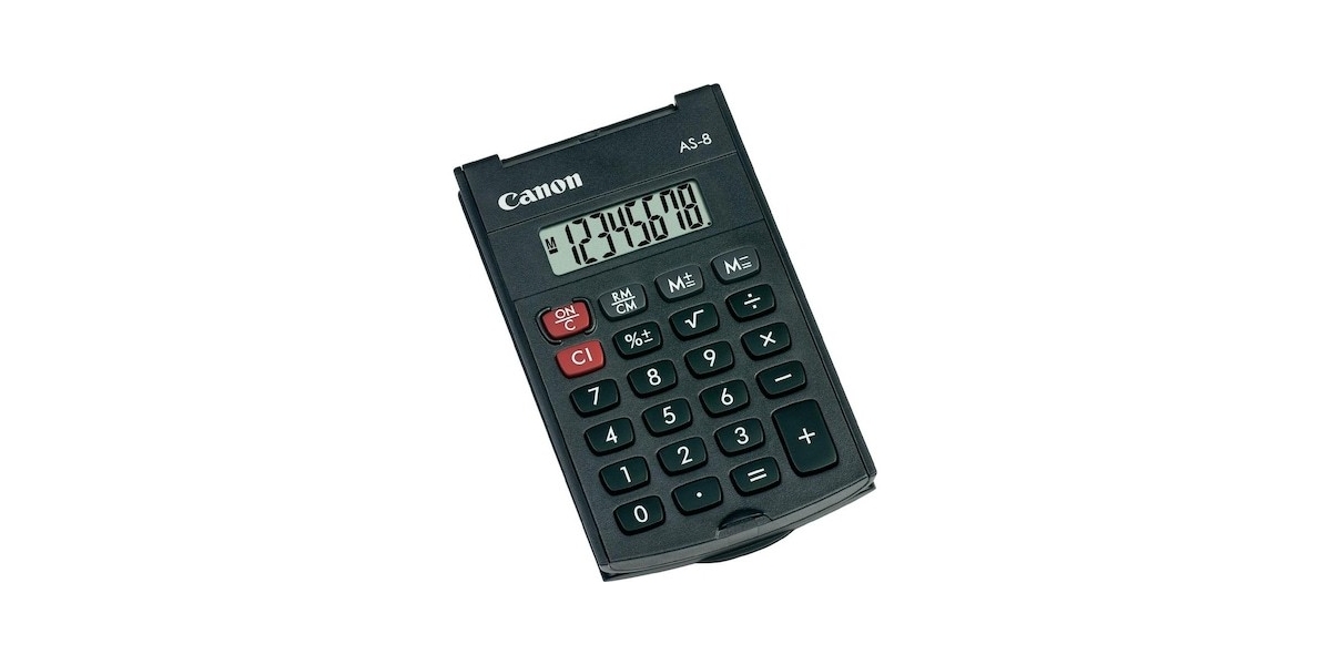 Calculator buzunar Canon AS8, 8 digiti, display LCD, alimentare baterie,...