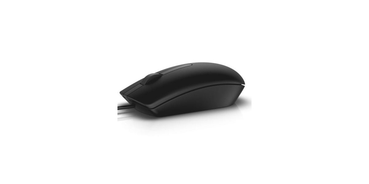 Mouse Dell MS116 - Negru, USB, Optic, 1000 DPI, 3 Butoane/Scroll 